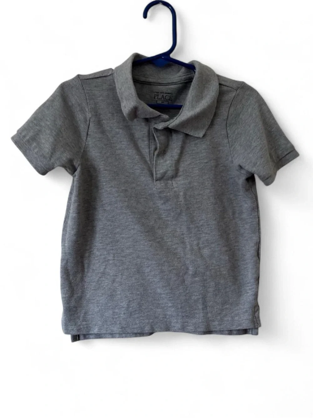 Toddler 3T 100% Cotton Short Sleeve Polo Collared Light Gray Children’s Place